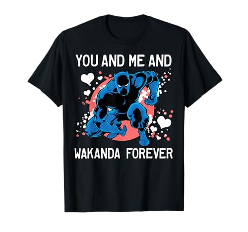 T-shirt Black Panther You And Me : affichez votre style Marvel lors de vos sorties en amoureux