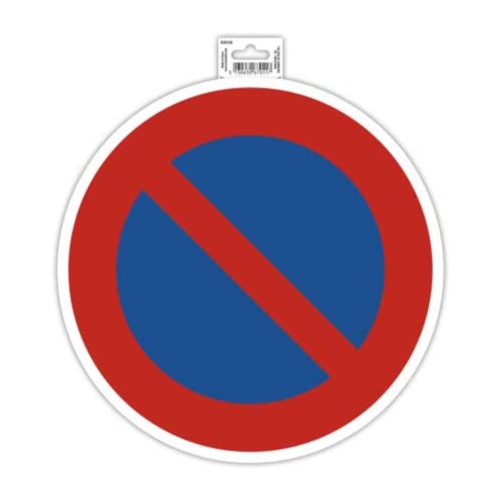Exacompta - Ref 67011E - Self-Adhesive Company Signage - No Parking Here Sign - 30cm in Size - Essential Signage for Company, Business & Commercial Needs