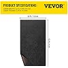 Happybuy 6 ft x 13 ft Black Marine Carpet for Boats Waterproof - 0.18 Thick Indoor Outdoor Rug Carpet Roll for Home Patio Porch Deck