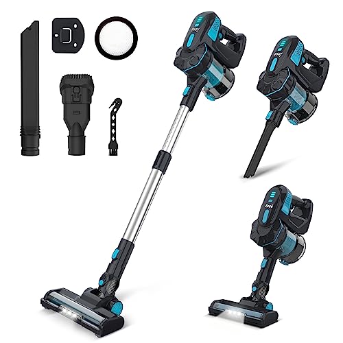 INSE Cordless Vacuum Cleaner, 6-in-1 Powerful Cordless Stick Vacuum, 45 mins Runtime, Ultra-Quiet, Lightweight, Rechargeable 2200mAh Battery, Versatile Vacuum Cleaner for Pet Hair Hard Floor Car Home INSE Cordless Vacuum Cleaner, 6-in-1 Powerful Cordless Stick Vacuum, 45 mins Runtime, Ultra-Quiet, Lightweight, Rechargeable 2200mAh Battery, Versatile Vacuum Cleaner for Pet Hair Hard Floor Car Home