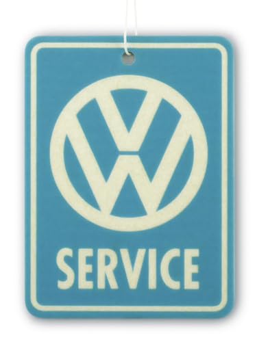 Image of BRISA VW Collection Volkswagen Air Freshener, Room Freshener, Deodorizer for Cars T1 Bus Campervan Motif (New Car /Green /Set of 2)