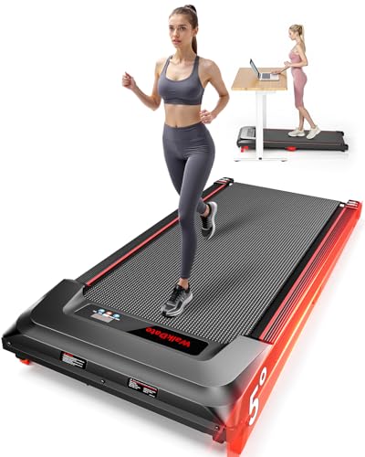 WalkDate Walking Pad, Incline Walking Pad Treadmill, Under Desk Treadmills 265 Lbs Capacity, 2.5HP...