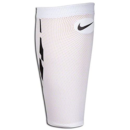 Nike Unisex's Guard Lock Elite Soccer Sleeves, White/Black/Black, S #TOP1