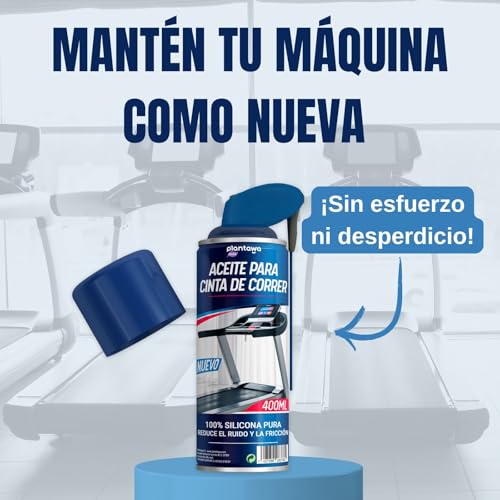 Plantawa Spray Lubricante para Cintas de Correr 400ml | Lubricante Silicona Cinta Correr. Ideal para Gimnasios, Cintas Domésticas. Aplicación Precisa. Apto para todas las cintas de correr. - imagen 6