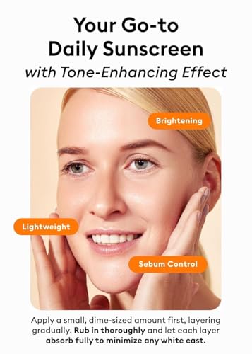 Image of MISSHA All Around Vita C Sunscreen SPF 50 /2.36 Fl Oz - Korean Sunscreen for Face with Vitamin C for Even Tone, Lightweight, Non-Sticky, Sebum Control