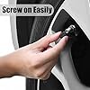 TCPENG 10PCS Tyre Valve Caps, with O Seal Ring, Universal Stem Dust Covers for SUV, Cars, Bike, Motorcycles, Trucks, Heavy-Duty, Airtight Seal, Screw-On, Easy to Operation (10 Pack Black) #4