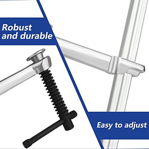 Certbuy 2 Pack F Clamps 12 Inch Bar Clamp Adjustable Steel Bar Clamps Heavy Duty For Woodworking Welding Metalworking Silver thumb #2