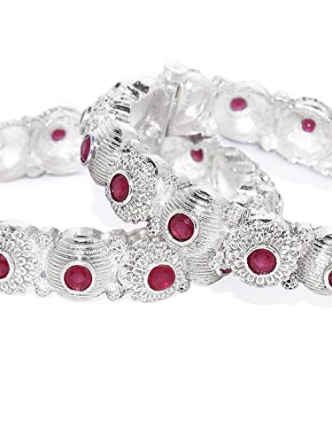 Silver Kada Bangles (Size 2.6), Navratri Jewellery