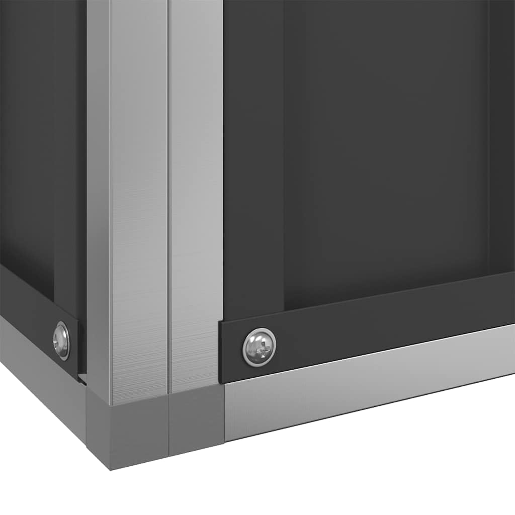 Voliere Silbern 211x207x212 cm Stahl,Tier- & Haustierbedarf,Haustierbedarf,Vogelbedarf,Vogelkäfige & -ständer,Silber,48.4 kg-172584