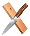 TUO Coltello Spelucchino Coltelli per Sbucciare la Frutta 10cm Coltello per Frutta Professionali Coltello da Cucina Acciaio Inossidabile Tedesco con Impugnatura Ergonomica-Fiery Phoenix Series