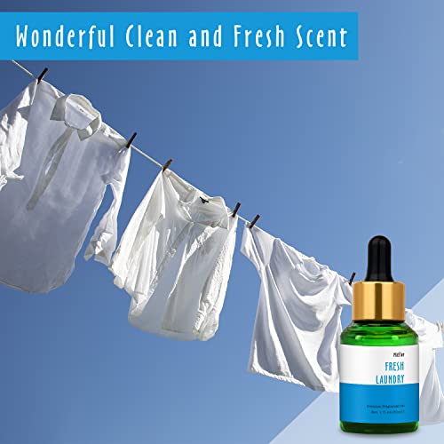 Image of Fresh Laundry Fragrance Oil, MitFlor Single Scented Oil, Large Size Premium Grade Fragrance Oil for Soap & Candle Making, Aromatherapy Diffuser Oil, Refreshing Lemony Scent for Home Fragrance, 30 ml
