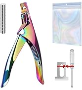 Fawyteng Nail Clippers Acrylic Nail Cutter for Nail Tips,with Magnet Sizer Length Measurement,Adj...