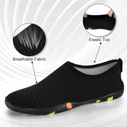 ATHMILE Water Shoes for Women Men River Aqua Shoes Barefoot Sport Quick-Dry Adult Swim Shoes for Beach Lake Pool Hiking Surfing Kayaking Camping Size2