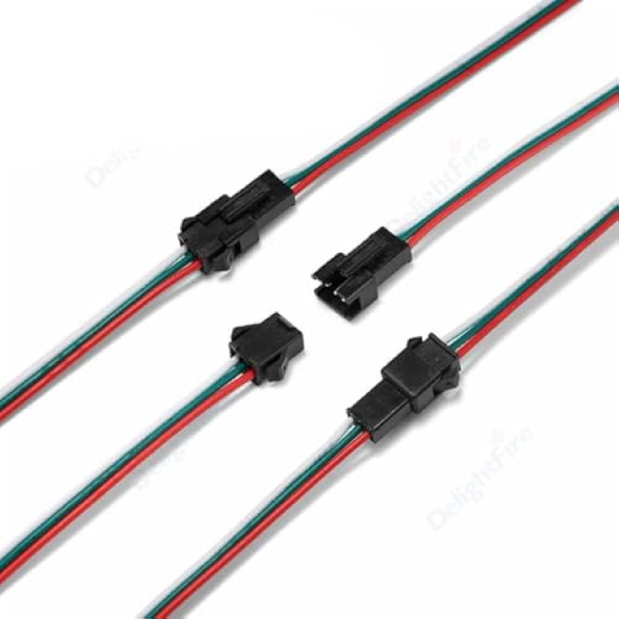 10 Sets JST SM Male Female Plug LED Connector Cable