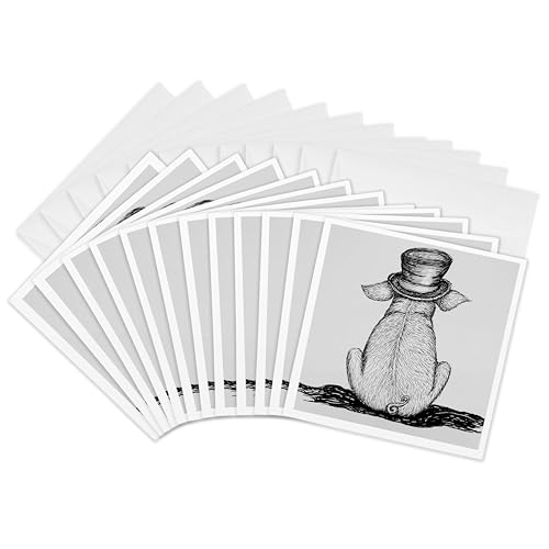 Cartes de vœux cochon au tophat pour surprendre vos proches par écrit