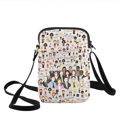 KEYCHIN Office TV Show Crossbody Bag Michael And Dwight Fans Gifts Office TV Series Shoulder Bag Office Merchandise