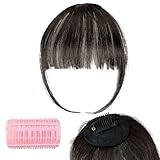 🐾 [Matériau premium et aspect naturel] : Sublimez votre coiffure avec notre frange à clip 100 % cheveux humains, douce, lisse et naturelle. Cette frange peut être bouclée, lissée ou teinte pour se fondre parfaitement avec vos cheveux naturels. Chaque paquet comprend une frange à clip et un rouleau de frange de couleur aléatoire pour un coiffage facile et impeccable.