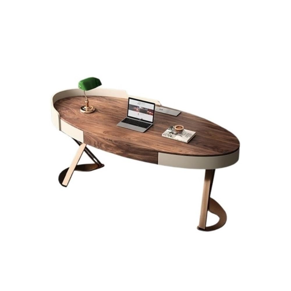 Standing Desk Ash Wood Desk Modern Simple Study Writing Designer Villa Type Home Walnut Office 160cm