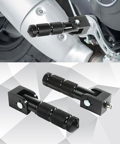 Racoona 881SCFBTZQ001 Foot Pegs,Bike Pegs,Foldable Motorcycle Foot Pegs,Car Accessories 8Mm Motorcycle Pegs,90 Degree Fixed Folding Passenger Pedal,Universal Footpeg Aluminum Pedals thumb #4