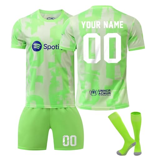 Generico Maglia Calcio Bambino 2025/26 Maglietta Personalizzata Nome e Numero