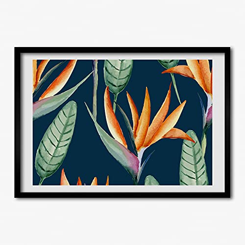 Strelicja Royale Tulup Tableau Décoratif Cadre Bois pour Grand Mur