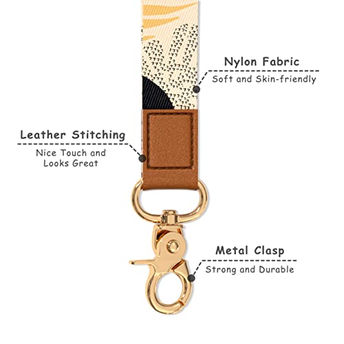 Image of Wrist Lanyard Key Chain, Cute Wristlet Strap Keychain Holder for Women Men Car Keys ID Badges Card Wallet Phone Camera
