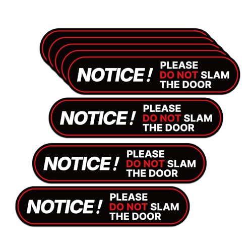 8 PCS Do Not Slam The Door Stickers, Easy Installation