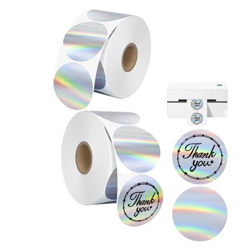 ���M���x�� Phomemo�Ή� M220 M200 M221 M110 ���x���V�[�� �ی^ �z���O���� �h�� �X�e�b�J�[ 50mm �S���V�[�� PVC ���� ���� ���i���x�� DIY�p �V���o�[ (A�^�C�v(2���[��))