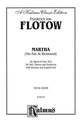Martha: German, English Language Edition, Vocal Score (Kalmus Edition) (German Edition) - Image 3