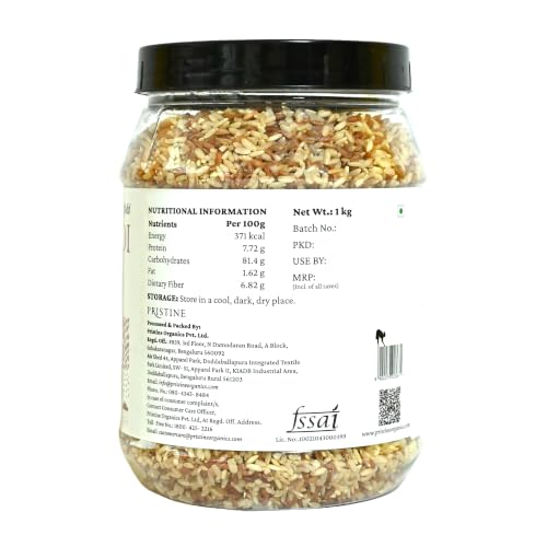 Image of PRISTINE Fields of Gold Rajamudi Rice Jar, 1 kg