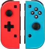 Wireless Controller for Nintendo Switch,Remote Switch Controller Gamepad Joypad Plug and Play Auto Connect Compatible with Nintendo Switch/Switch Lite - Red and Blue