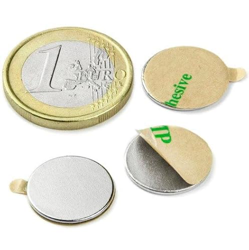 Neodym-Magnete mit 3M-Kleber, Durchmesser 15 mm, 10 Stück Cover