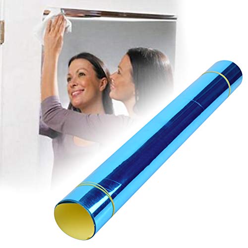 Espejos Adhesivos De Pared, 50x100cm PVC Espejos Adhesivos, Etiqueta Engomada del Espejo para Paredes, Puertas, Ventanas, Plástico, Metal, Baldosas De Cerámica