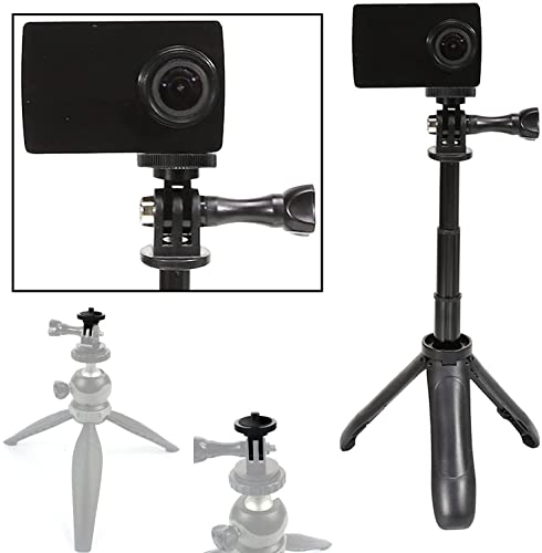 Image of Go-pro Mount to 1 /4 inch Screw Adapter | Action Camera Mount Adapter with 1 /4 inch-20 Male Thread | Compatible with gopro, Osmo Action, Insta360, Tripods, Selfie Sticks & Camera Accessories