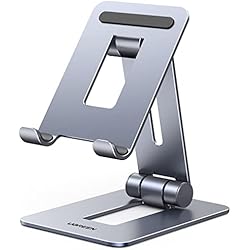 Apoyador De Celular UGREEN Soporte Móvil Mesa Plegable, Soporte Dock Base para Teléfono Apoyo Teléfono Multiángulo Compatible con iPhone 14 Pro/14/13/12/11, Galaxy S23/S22, Xiaomi Redmi Note 12 Pro/11 Pro