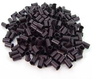 200 PCS 2.8 Mm Dark Brown Color Copper Tubes Beads Locks Micro Rings for I Tipped Human Hair Extensions