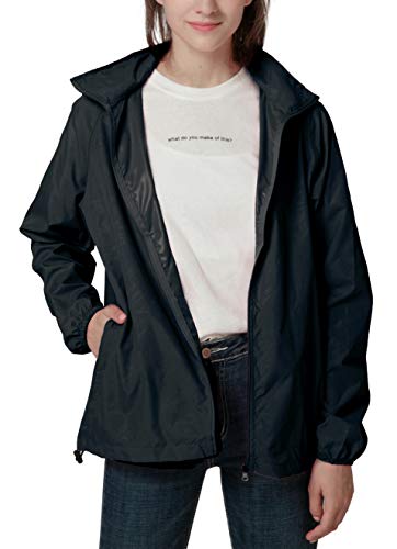 Image of Women's Lightweight Waterproof Jacket Packable Windbreaker Running Coat