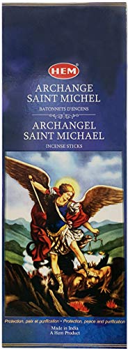 Lot de 120 bâtons d'encens naturels religieux 6 paquets de 20 Hem Archange Saint-Michel