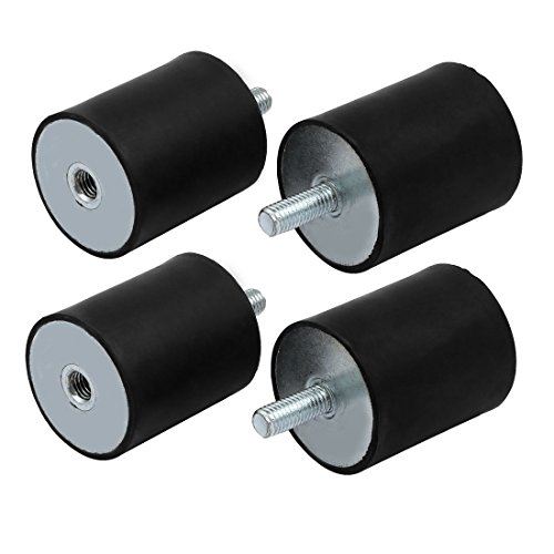 Aexit 50mmx60mm M10 Male Female Thread Rubber Vibration Isolator Mount 4pcs (42d4de0bb34cd4b43fe2ce0119892059)