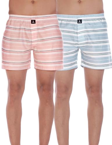 Image of Cotton Boxer Shorts for Men, Breathable, Comfortable & Lightweight (Pack of 2)