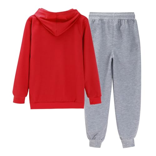 Toddler Boys Girls Sweatsuit 2 Piece Lightweight Soft Pullover Kids Hoodie and Jogger Pants Fall Breathable Athletic Outfits3