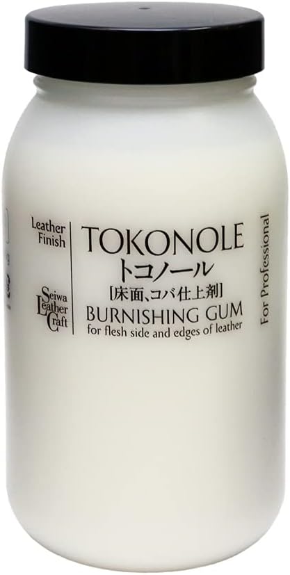 Tokonole Leather Finish Burnishing Gum 500g Clear Leathercraft