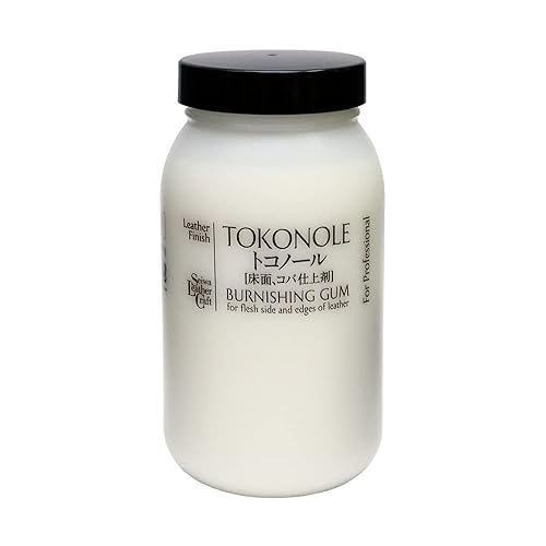Goma de Bruñido para Acabado de Cuero Seiwa Tokonole 500g Transparente para Artesanía en Cuero