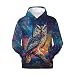 Baegopa Hoodies for Men Novelty Mens Hoodies 3D Prints Thick Men's Graphic Pullover Hooded Sweatshirts with Big Pockets