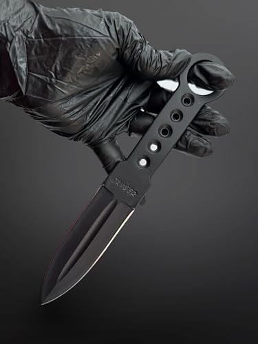 Jayger Handmade Carbon Steel Kunai Throwing Knife | Precision Full Tang Blade | Heat-Treated for Durability | Balanced for Accurate Throwing | 22cm Overall Length | 130g Lightweight Design