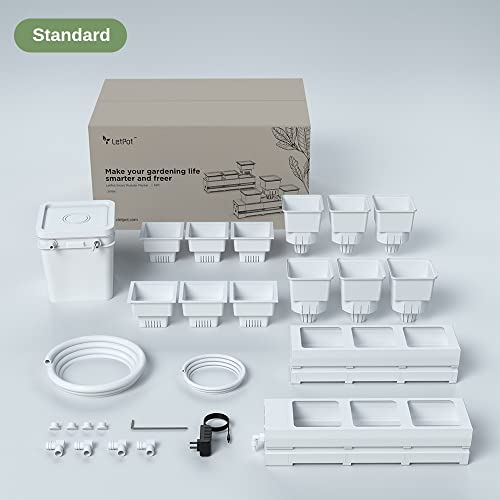 Letpot Smart Self Watering Planter With App Control, Modular Design, 6*Soil-Culture And 6*Hydroponics Pots, Ideal For Herbs, Veggies, Array, African Violet, Indoor Outdoor Garden Growing System. #TOP5