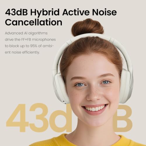 Image of HAYLOU S30 Pro ANC Wireless Headphones, Bluetooth 5.4, 80H Over Ear Headset