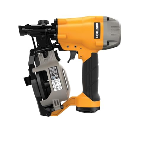 BOSTITCH Roofing Nail Gun, Pneumatic Coil Roofing Nailer, 15-Degree (BRN175A)