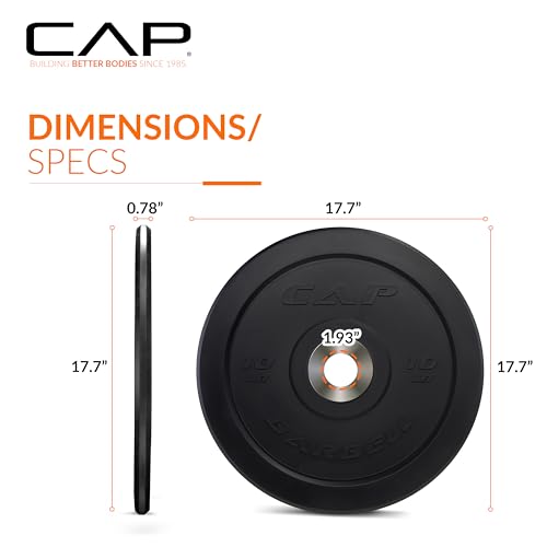 Image of CAP Barbell Rubber Olympic Bumper Plate | Multiple Options /Colors