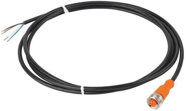 ADOGH040MSS0002H04-EVC001 (EVC001), 2 M Length, 250 VAC, 300 VDC, Connecting Cable, M12 Connector - Female (Straight), with Socket